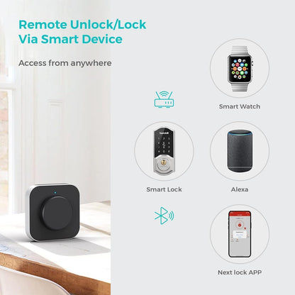 Keyless Entry Door Lock Deadbolt, Hornbill Smart Lock Front Door, Electronic Door Locks with Keypads, Digital Auto Lock Bluetooth Smart Door Locks for Homes Bedroom - PuriLite