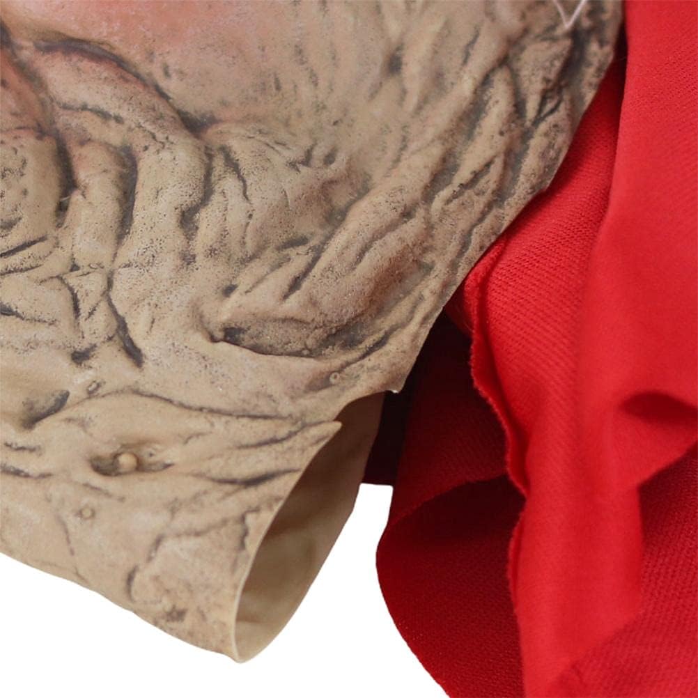 Old Woman Mask, Halloween Horror Headgear Old Lady Face Cover Latex Head Wear for Halloween Party Cosplay Props - PuriLite