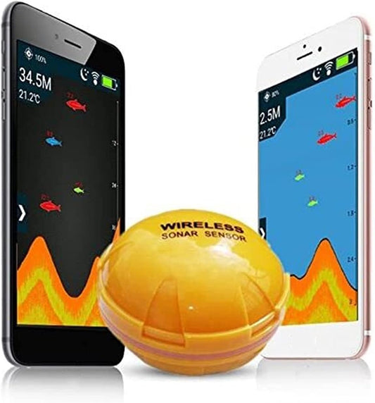 Fish Finder for Smart Mobile Phone Sonar Fish Finder Depth Fish Detect Compatible with iOS and Android Smart Sonar for Kayaks Boats Fishing Enthusiast - PuriLite
