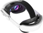 KIWI design K4 Boost Battery Head Strap for Meta Oculus Quest 3/3S, Adjustable VR Headband Accessories with Dual Charge, Extend Playtime & Reduce Facial Stress - PuriLite