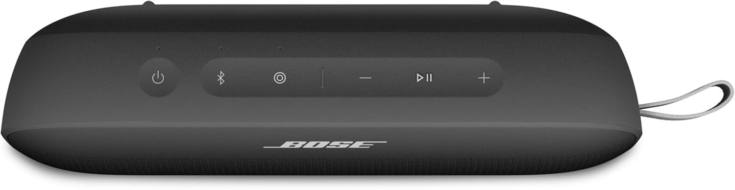 Bose SoundLink Flex Portable Bluetooth Speaker (2nd Gen), Portable Outdoor Speaker with Hi-Fi Audio, Up to 12 Hours Battery Life, Waterproof and Dustproof, Black - PuriLite