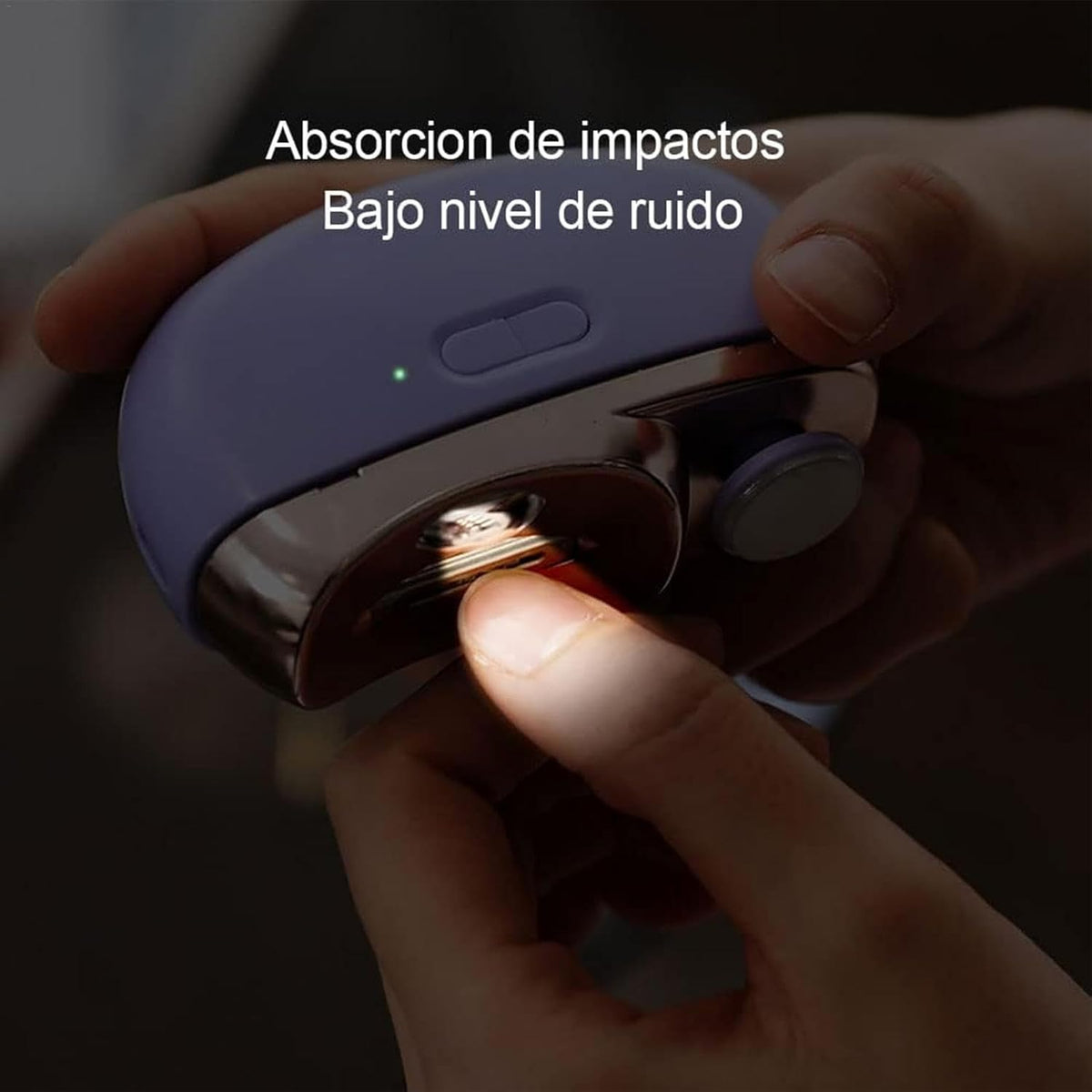 Electric Nail Trimming Tool - 3 in1 Electric Nail Clipper, Toenail and Fingernail Trimmer | Adjustable Nail Cutter Device with LED Light and duall Speed, Nail Grinding and Trimming Kit for Home - PuriLite