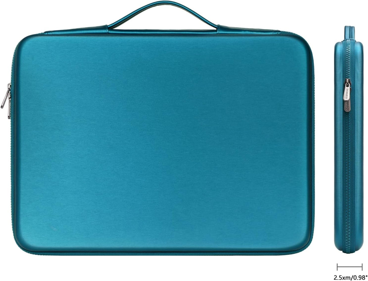 DOMISO 15.6 inch Laptop Sleeve with Handle Protective Shockproof Waterproof EVA Case for 15.6" Yoga 720 IdeaPad 310 320 ThinkPad T570/Legion 5 Gen 6/HP Envy 15/15.6" Notebooks, Dark Blue - PuriLite