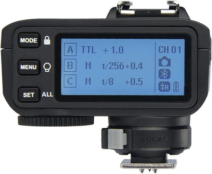 Godox 2pcs TT600 HSS 1/8000S 2.4G Wireless GN60 Flash Speedlite Built in Godox X System Receiver with X2T-C Trigger Transmitter Compatible Canon Camera - PuriLite
