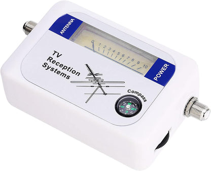 Mini Finder Digital TV Strength Meter Detector Receiver with Backlight. Elegant Exterior, Excellent Sensitivity for Remote Satellite Antennas - PuriLite