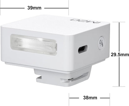 Godox IM20/IM22 Mini Camera Flash,3s Recycle Time,440 Full Power Flash Time Built in Lithium Battery for Fuji,for Canon,for Nikon,for Sony, for Olympus Camera (im22) - PuriLite