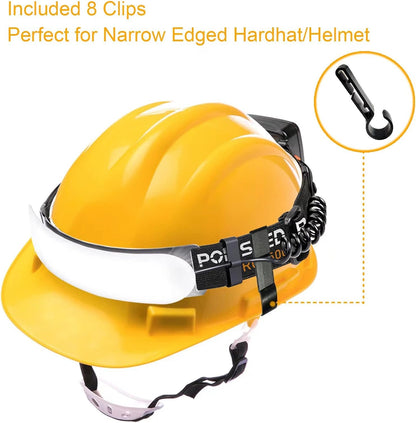 1500 Lumens Rechargeable LED Headlamp with 230° Beam, 3 Modes, IPX6 Waterproof - For Camping, Running, Fishing, Hard Hat Work - PuriLite