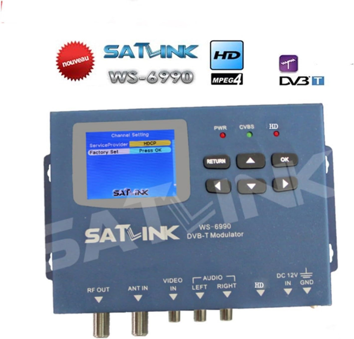 WS-6990 1080p Terrestrial 1 Route DVB-T DVB-C ISDBT ISDB-T Modulator H.264 WS6990 Digital Finder Meter Vs ST-6503 - PuriLite