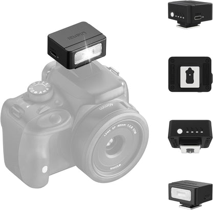 ULANZI Mini Camera Flash SL01 Speedlite Digital Camera Speedlight with Hot Shoe, Compatible with Sony/Canon/Fuji/Nikon/Panasonic/Olympus/Pentax - PuriLite