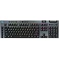 Logitech G915 X Lightspeed TKL Low-Profile Wireless Gaming Keyboard, Double-Shot PBT Keycaps, Fully Programmable Keys, RGB Backlighting, Sleek Aluminum Finishing, GL Brown Tactile - PC/Mac - PuriLite