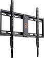 ECHOGEAR Low Profile Fixed TV Wall Mount Bracket for Most 32-80 inch LED, LCD, OLED and Plasma Flat Screen TVs - Holds TV 1.25" from The Wall - EGLL1-BK - PuriLite