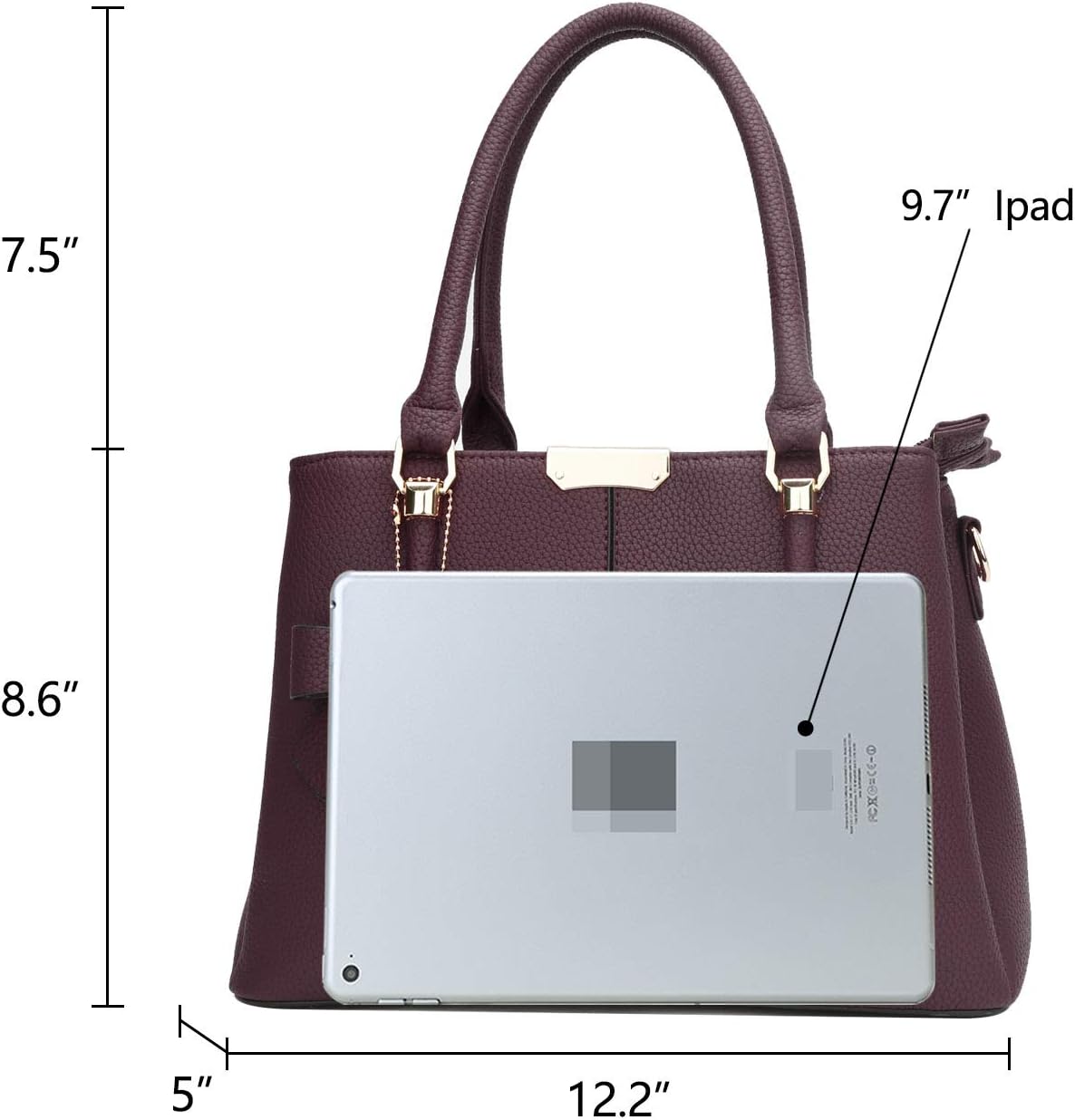KKXIU Trendy Tote Bag for Women Lightweight Oxford Big Capacity Shoulder Purses and Handbags - PuriLite