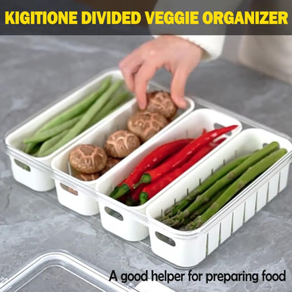 KIGITIONE Snackle Box, Pink 8 Compartments Portable Serving Tray, Divided Snackle Box Container with Lid and Handle, Snack Organizer for Fruits, Snacks, Nuts, Candy, Ideal for Party, Travel & Picnics - PuriLite