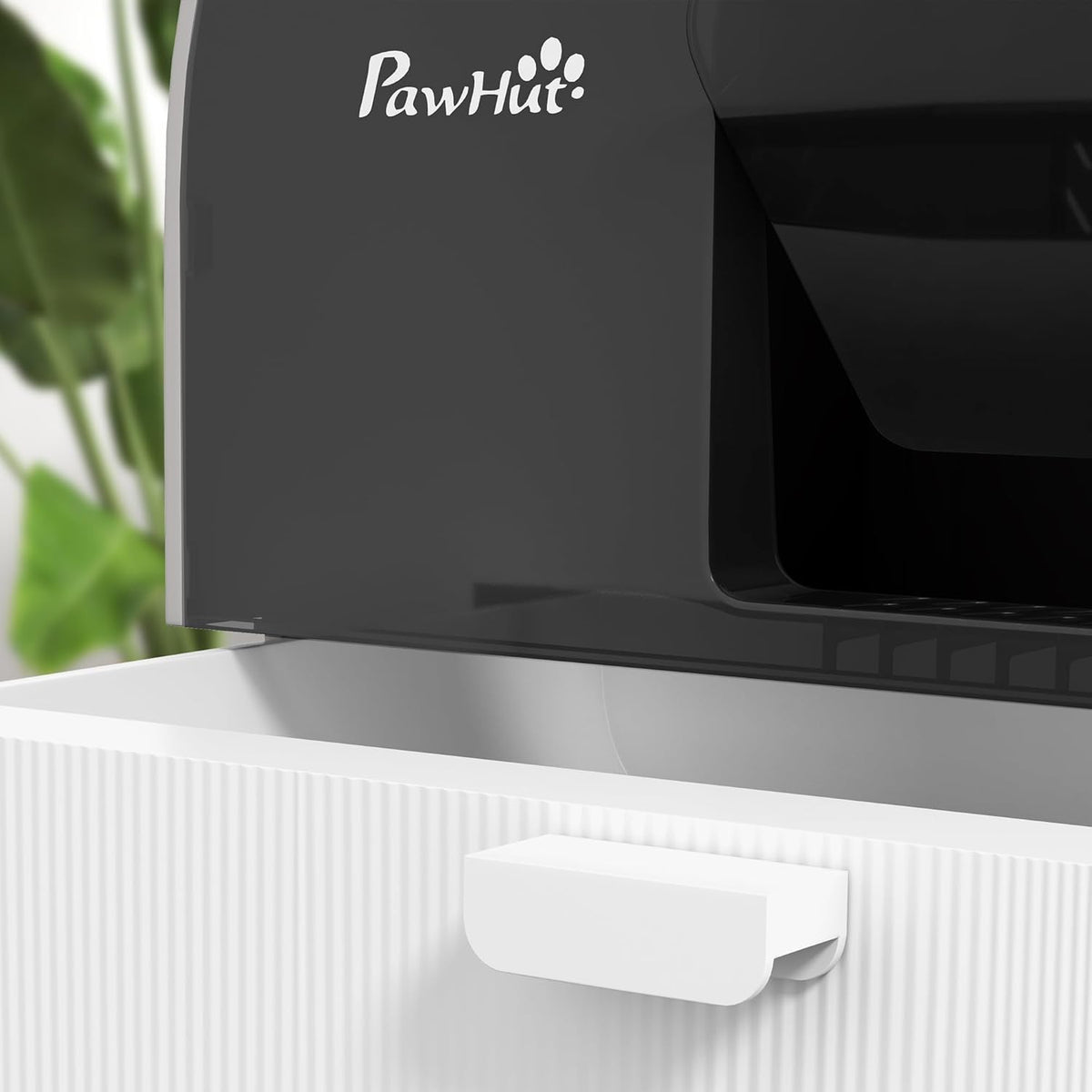 PawHut Large Cat Litter Box with Lid, Enclosed Kitty Litter Box with Slide-Out Tray, Scoop, Filter, Green - PuriLite