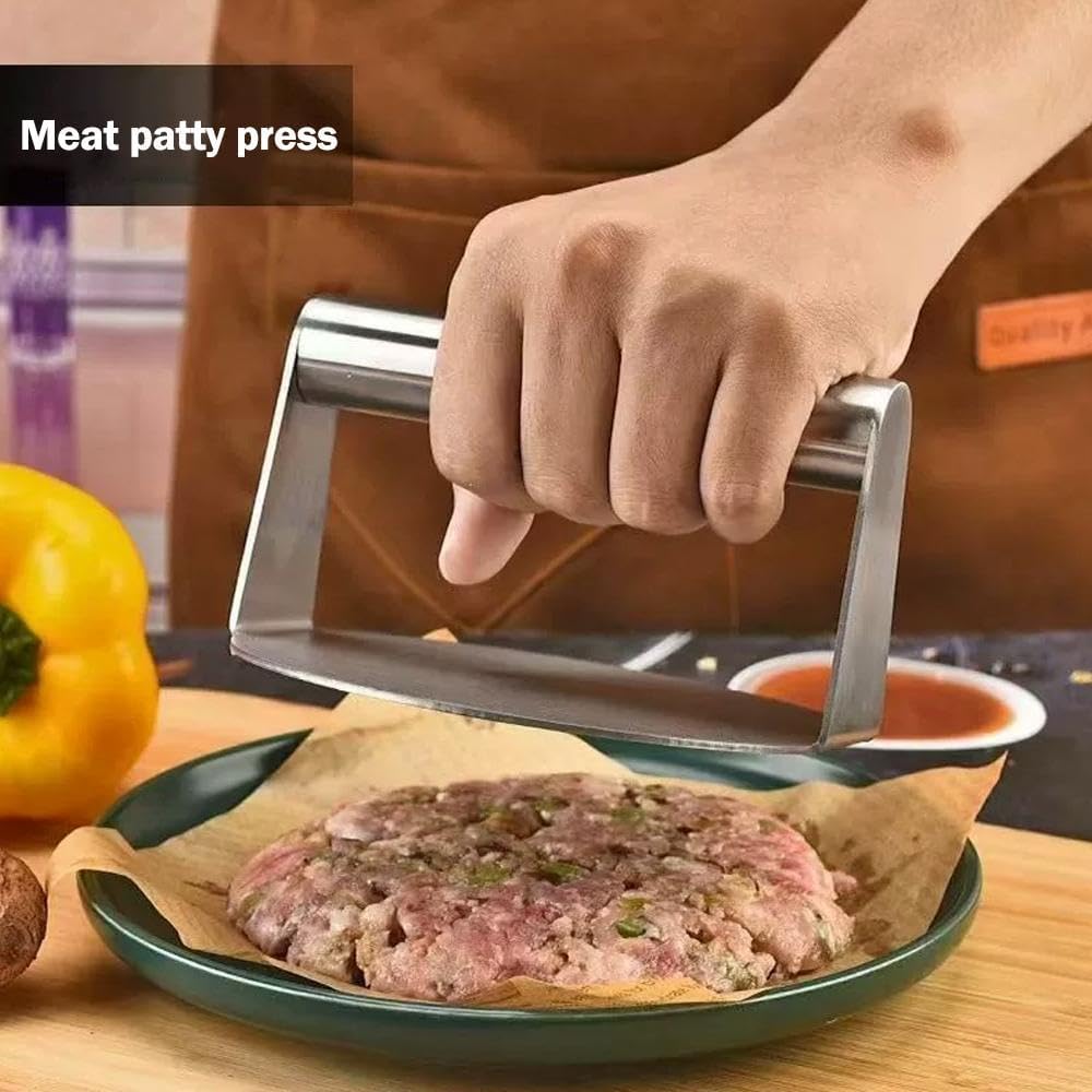 Purilite Select Stainless Steel Burger Smasher Tool - PuriLite