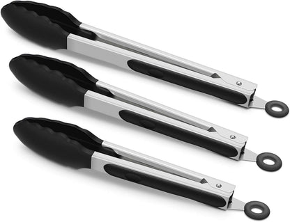 Purilite Select Silicone &amp; Stainless Steel Kitchen Tongs - PuriLite