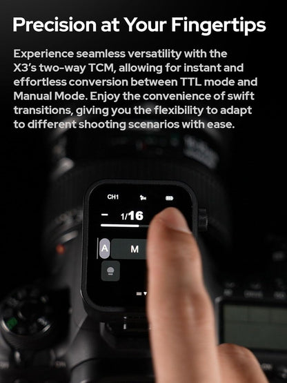Godox X3S X3 S X3-S TTL Wireless Flash Trigger for Sony Camera, OLED Touchscreen Flash Transmitter,Built-in Lithium Battery Support Quick Charge(Godox Xpro-S/XProII-S Upgrade Version) - PuriLite
