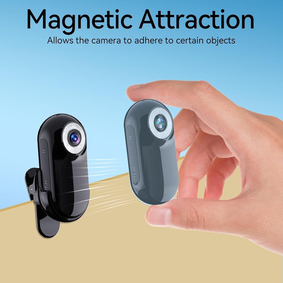 Mini Body Camera 1080P with 32GB Card Helmet Camera Body Cameras with Audio and Video Recording Multi-Function Accessory Bodys Cam - PuriLite