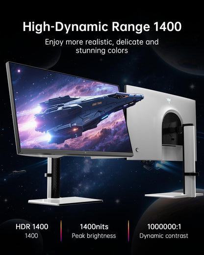 KTC 32 Inch 2K Computer Monitor, IPS 1440p Monitor with Ultra-Thin Bezels, HDR10, Freesync/G-sync, HDMI/DP Ports, Tilt Adjustable, Eyecare, Ideal for Business, Office, and Casual Gaming - PuriLite