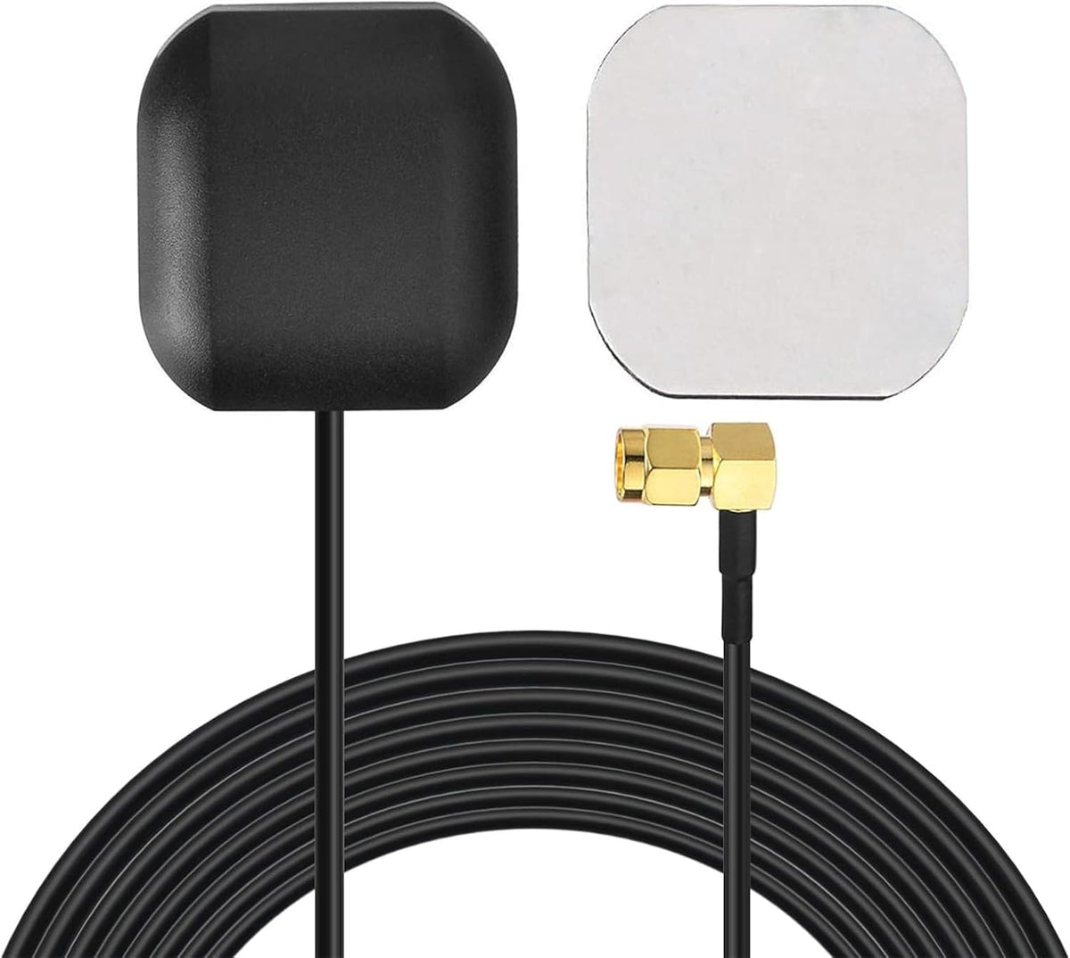 Bingfu Vehicle GPS Navigation Antenna Active GPS Antenna with Fakra C Right Angle Connector Compatible with Car Truck GPS Navigation Receiver System Factory DVD Stereo Head Unit - PuriLite