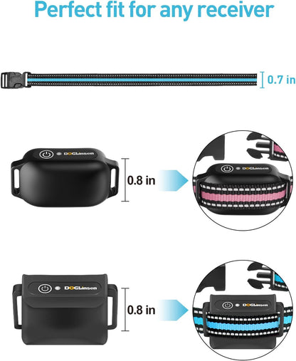 DOGLinsen 2-in-1 Bark and Shock Collar for Dogs, Smart Anti Barking Dog Training Collar with 5 Adjustable Sensitivity, Automatic Bark Collar with Remote, Vibration, Beep, Shock and Automatic - PuriLite