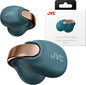 JVC nearphones Open Ear-Cuffs Wireless Headphones with Clasp Mechanism, Multipoint, Single Ear use, BT 5.3, Long Battery Life (up to 24 Hours) - HA-NP1T-A Teal Blue - PuriLite