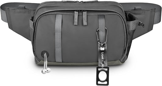 travel inspira 5L Convertible Waist to Chest Pack - Lightweight Adjustable Strap for Hiking, Walking, Travel - Grey - PuriLite