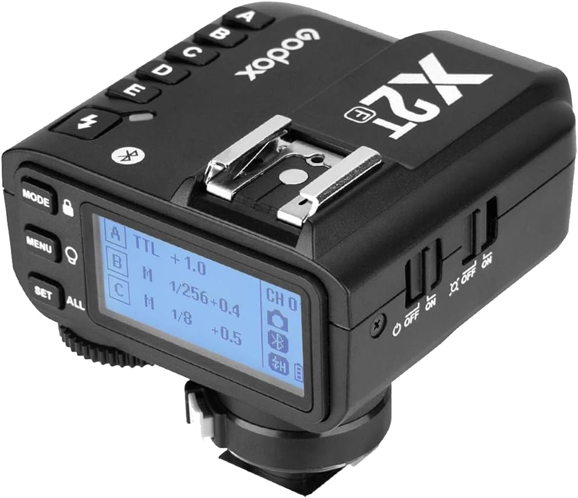 Godox X2T-F TTL Wireless Flash Trigger for FUJIFILM Bluetooth Connection Supports iOS/Android App Contoller, 1/8000s HSS, TCM Function,Relocated Control-Wheel,New AF Assist Light - PuriLite