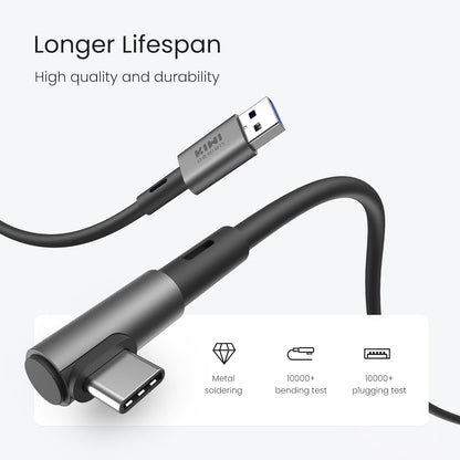 KIWI design 16FT Link Cable Compatible with Oculus/Meta Quest 3S Accessories, and Quest 3/2/Pro/Pico 4, USB3.0 Link Cable with 5Gbps Super Speed - PuriLite
