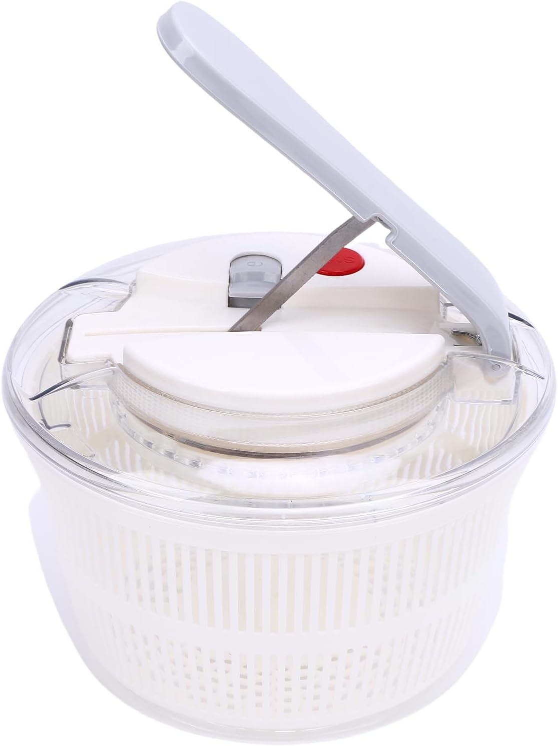 SENECESLI Salad Spinner, Easy Press Vegetable Dryer PP for Lettuce (Black) - PuriLite