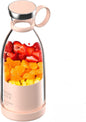 Mini Portable Blender, Cordless, Food Grade Material, 12fl oz, Magnetic Charging, Waterproof, Fresh & Light, Personal Blender for Shakes & Smoothies (Clear/Pink) - PuriLite