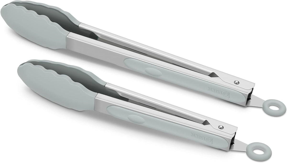 Purilite Select Silicone &amp; Stainless Steel Kitchen Tongs - PuriLite