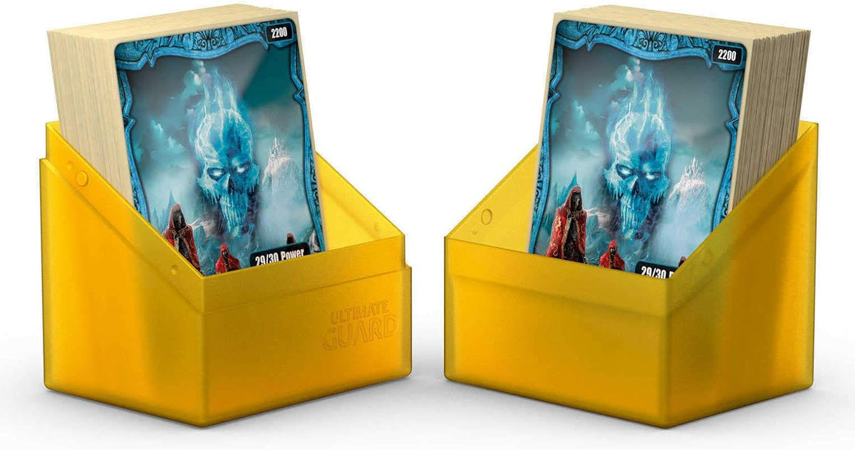 Ultimate Guard Boulder 100+ Classic, Deck Case for 100 Double-Sleeved TCG Cards, Onyx, Secure & Durable Storage for Trading Card Games, Soft-Touch Finish - PuriLite