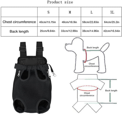 Liahelianx Pet Backpack for Dogs&Cats-Outdoor-Ready Adjustable Chest Straps,Ventilated Mesh Window&Legs-Out Design,Lightweight Travel Backpack for Hiking/Camping (Small to Medium Pets) (Pink) - PuriLite