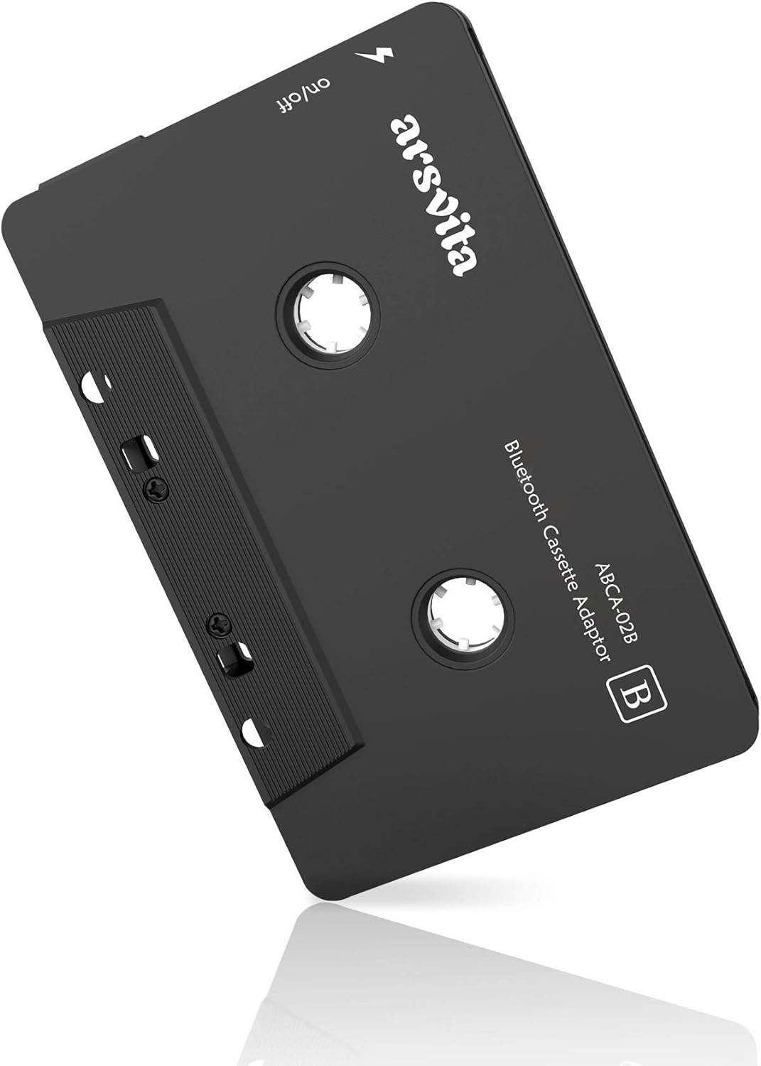 arsvita Car Audio Bluetooth Wireless Cassette Receiver, Tape Player Bluetooth 5.0 Cassette Aux Adapter, Black - PuriLite