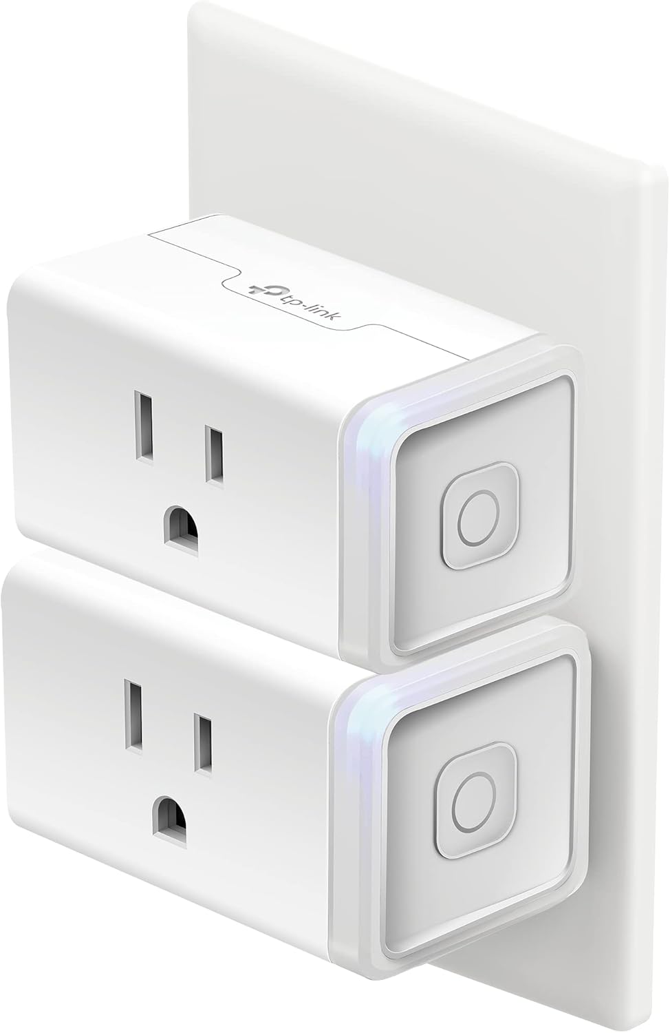 Kasa Smart Plug Mini by TP-Link (HS103P2) - Smart Home WiFi Outlet Works with Alexa, Echo and Google Home, No Hub Required, Remote Control, 2.4GHz WiFi Required, 15 Amp, UL Certified, 2-Pack, White - PuriLite