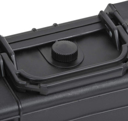 MEIJIA Portable Waterproof Protective Hard Case,Camera Case with Customizable Fit Foam Inserted, Elegant Black (9.17"x 7.56"x4.33") - PuriLite