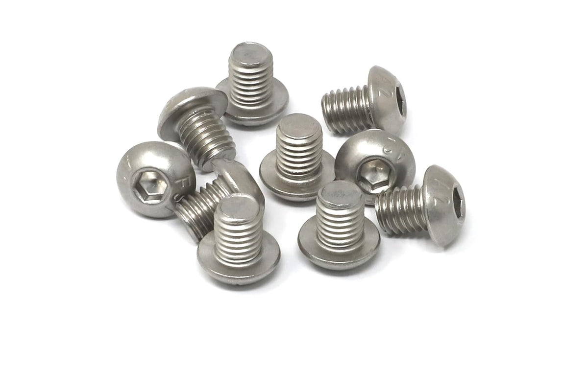 iexcell 50 Pcs M6 x 20mm Thread Pitch 1 mm Stainless Steel 304 Hex Socket Button Head Cap Screws Bolts Kit - PuriLite