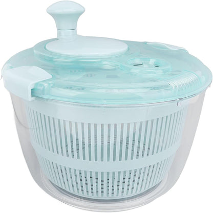Salad Spinner Lake Blue 5L Fast Manual Washer Spinner for Vegetable Fruit Lettuce - PuriLite