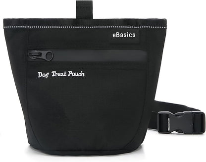 eBasics Dog Treat Pouch for Training Doggie Puppy Snack Reward Pouch Bait Bag Pet Treat Carrier Holder with Clip Waist Belt Magnetic Opening - PuriLite