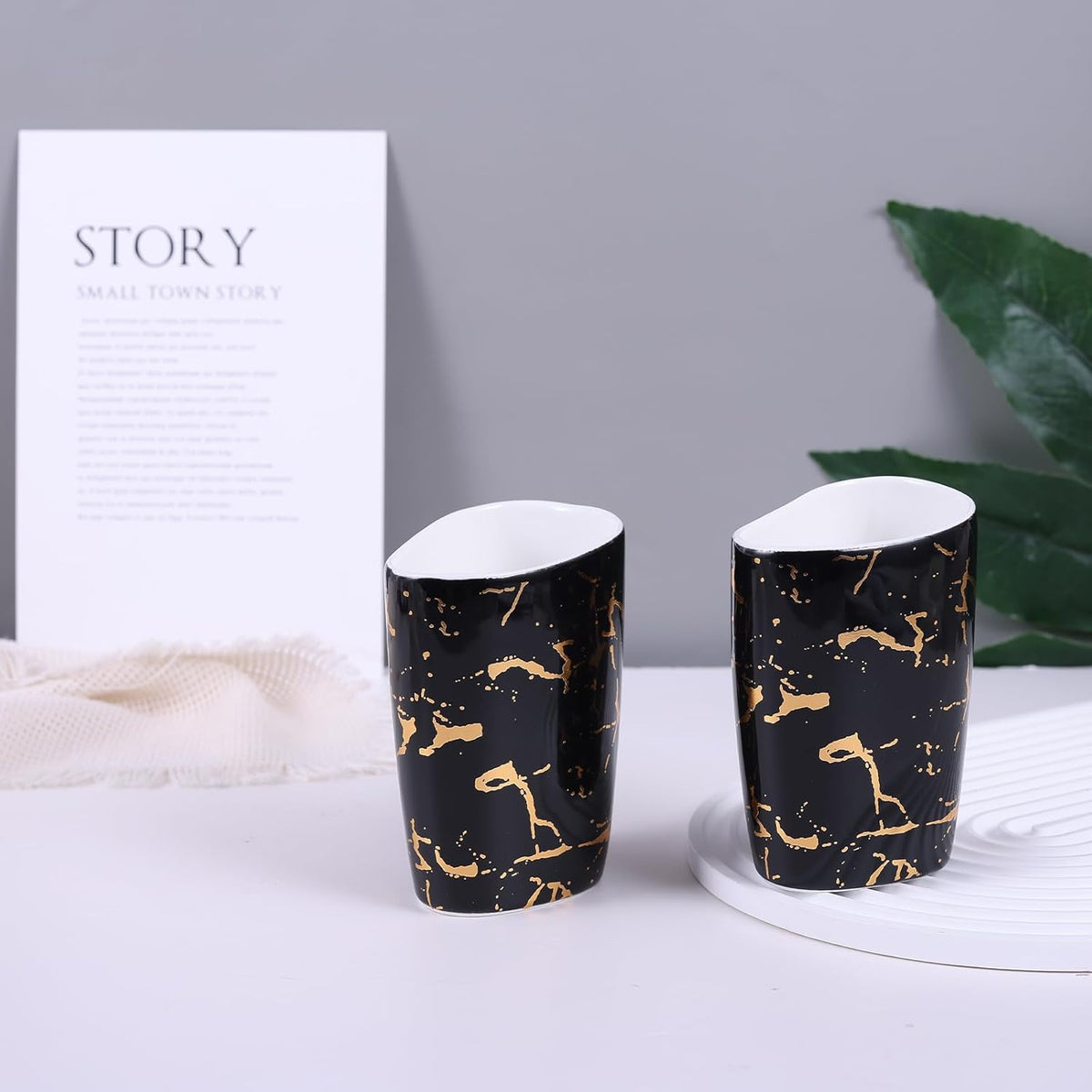 White Bathroom Accessories Set,Modern Countertop Bathroom Decor,Luxury 6 Piece Bathroom Accessory Set,Complete with Soap Dispenser,Toothbrush Holder,Tumbler,Tray - PuriLite