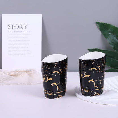 White Bathroom Accessories Set,Modern Countertop Bathroom Decor,Luxury 6 Piece Bathroom Accessory Set,Complete with Soap Dispenser,Toothbrush Holder,Tumbler,Tray - PuriLite