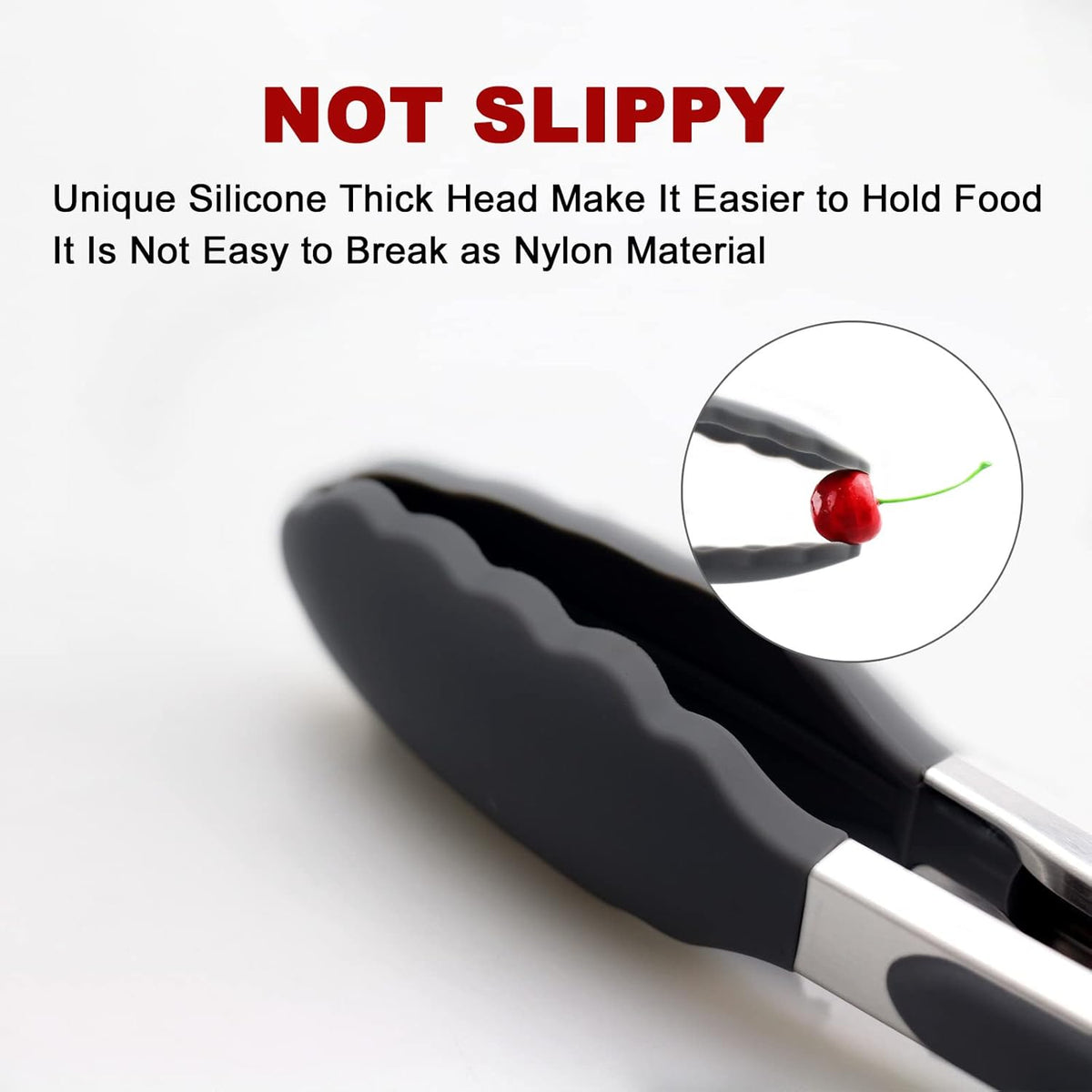 Purilite Select Silicone &amp; Stainless Steel Kitchen Tongs - PuriLite