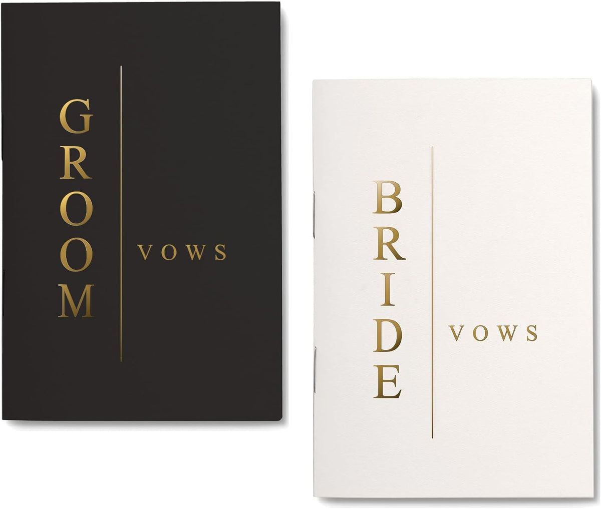 GroomBrideGifts Wedding Vow Book for His and Hers, Soft Touch, Perfectly Sized Bride and Groom Vow Books, Wedding Essentials, Wedding Registry Ideas, His and Hers Gifts - PuriLite