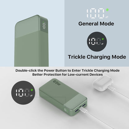 NOBIS 65W Portable Charger, 20000mAh Power Bank