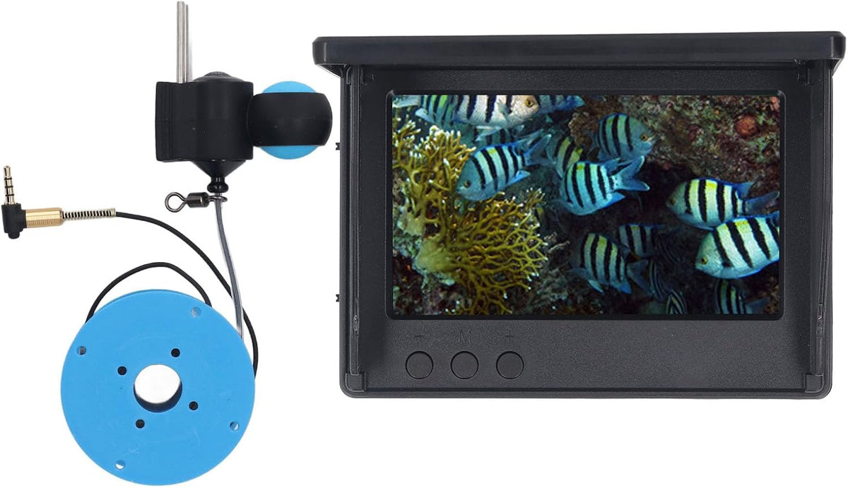 Underwater Fishing Camera, Portable Fish Finder Camera with 4.3 Inch LCD Monitor, 1080P Wide Angle Lens LED Water Proof Camera for Ice Lake Sea Boat Kayak Fishing - PuriLite