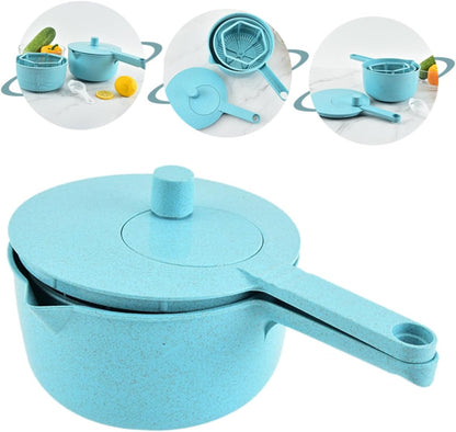 COLLBATH Manual Salad Spinner for Quick Drying Versatile Utensil Storage and Drain Basket for Veggies - PuriLite