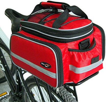 Disconano® Waterproof Multi Function Excursion Cycling Bicycle Bike Rear Seat Trunk Bag Carrying Luggage Package Rack Panniers with Rainproof Cover - PuriLite