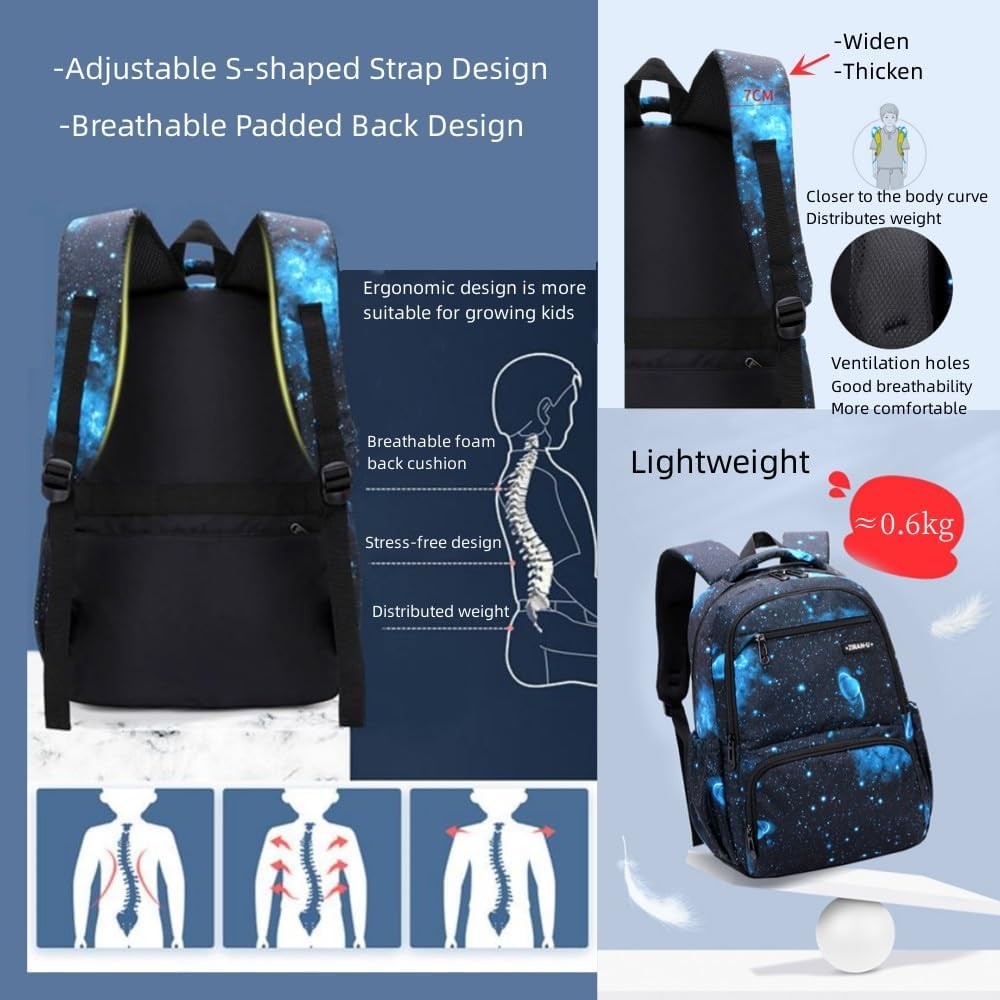 Kids Backpack for Boys Girls Nylon Elementary School Bags Durable Children Bookbags Casual Travel Back Pack - PuriLite