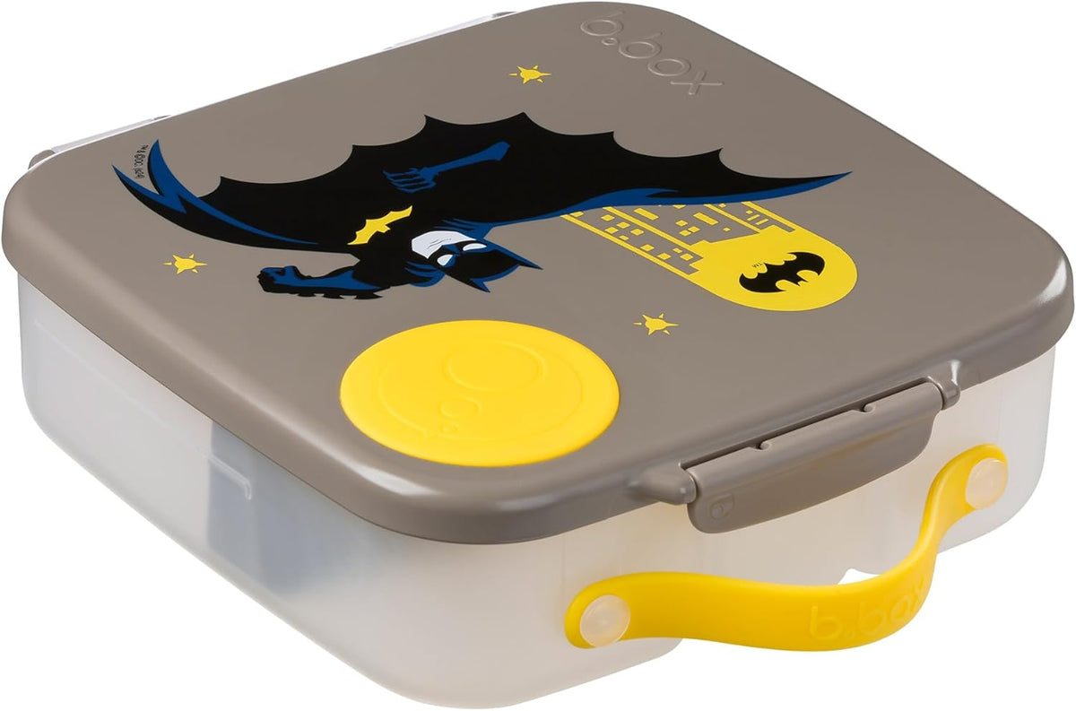 b.box 5-Compartment bento Style Lunch Box for Kids, Toddlers, Childrens, BPA-Free Food Storage Container with Cooler Pack, ON-The-GO Food Box with Handles Included Custom Divider, Lemon Twist - PuriLite